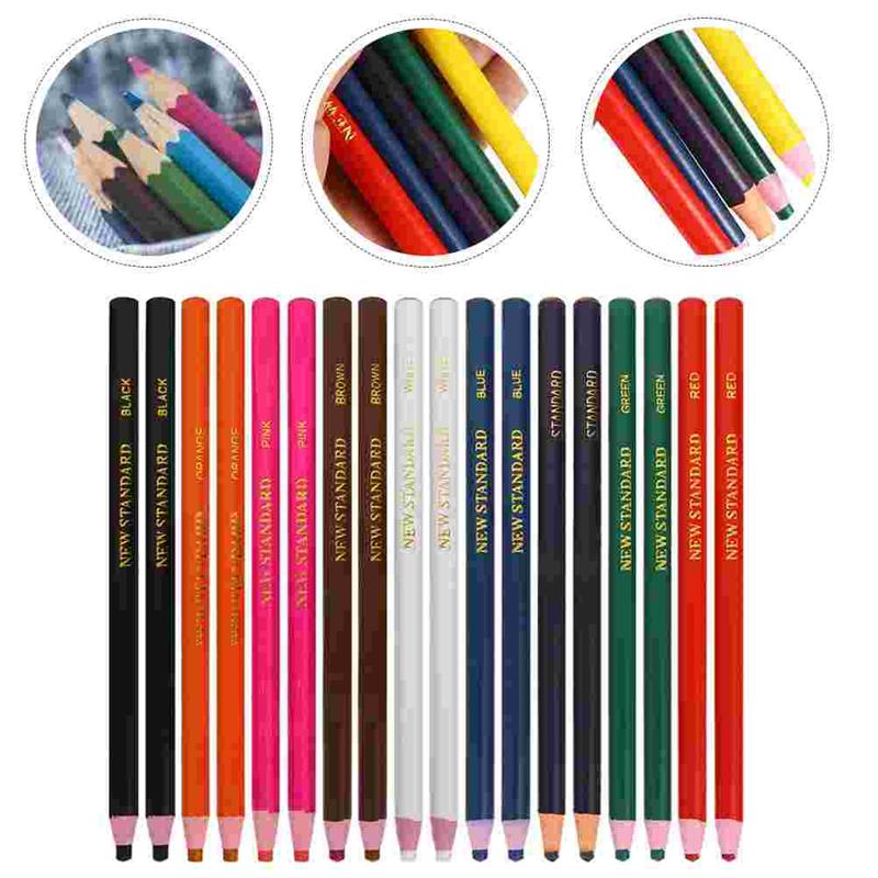 20Pcs Peel-off Wax Pencils Portable Crayon Pencils Multi-function Grease Pencils